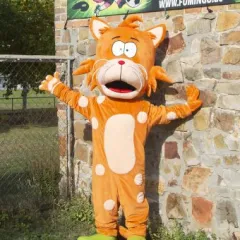 Das FuMinGo-Maskottchen an der Anlage in Lübs